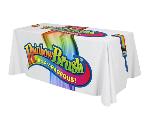 Full Hanging Printed Trestle Tablecloth 5